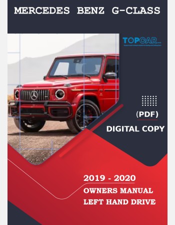 mercedes benz g-class 2019-2020 owners manual